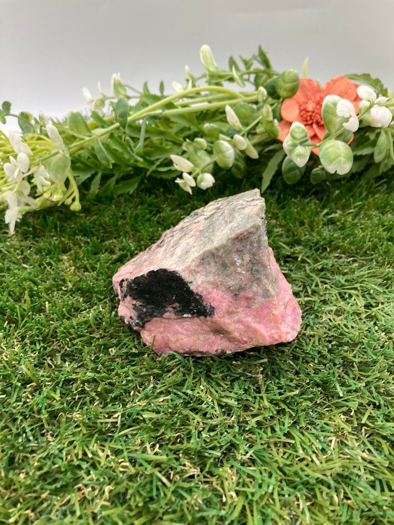 Rhodonite Natural Rough Crystal Mineral