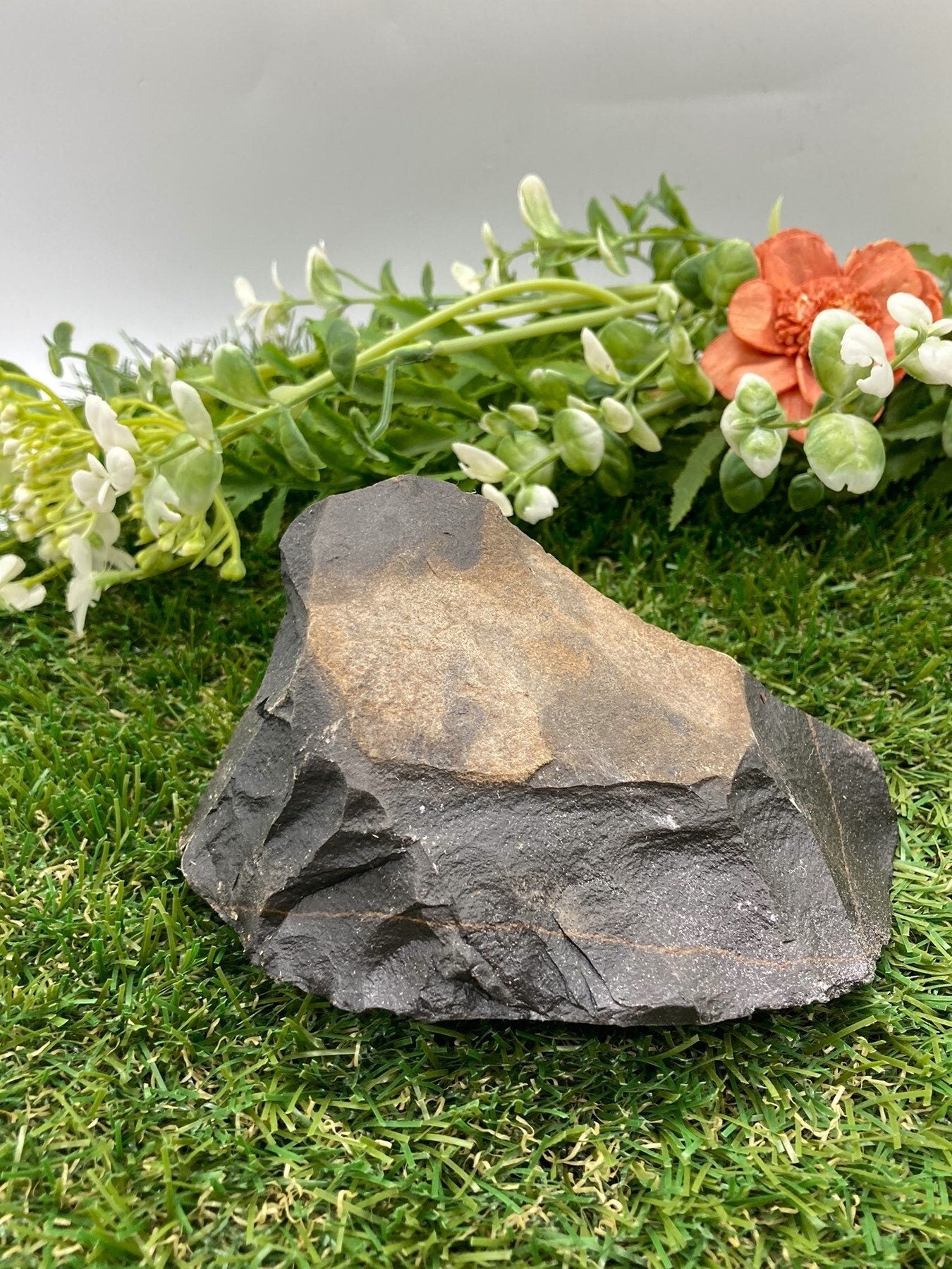 Natürliches rohes schwarzes Jaspisstück