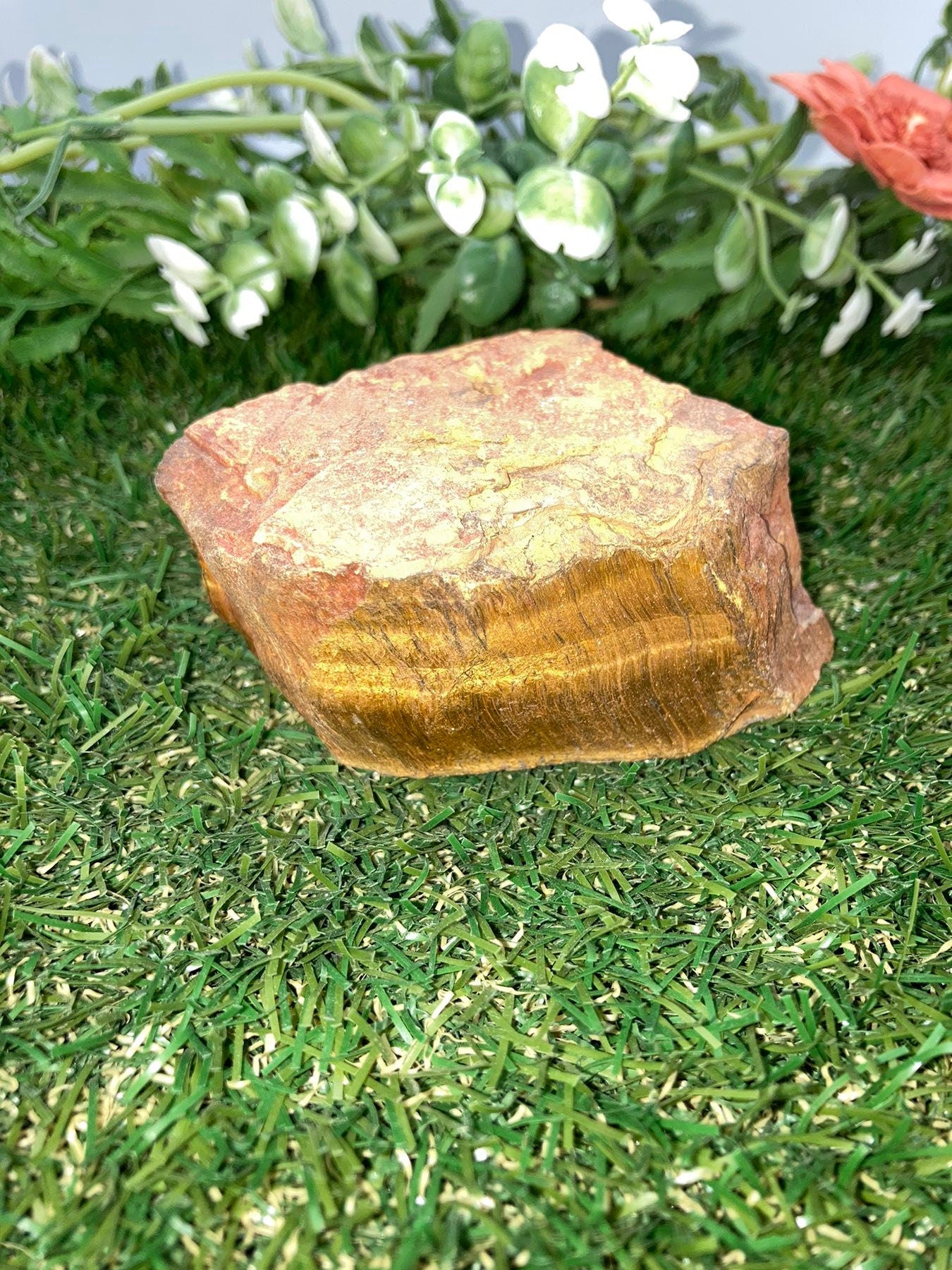 Ακατέργαστο κομμάτι Natural Crystal Tiger's Eye - Τύχη - Αντοχή - Αφθονία