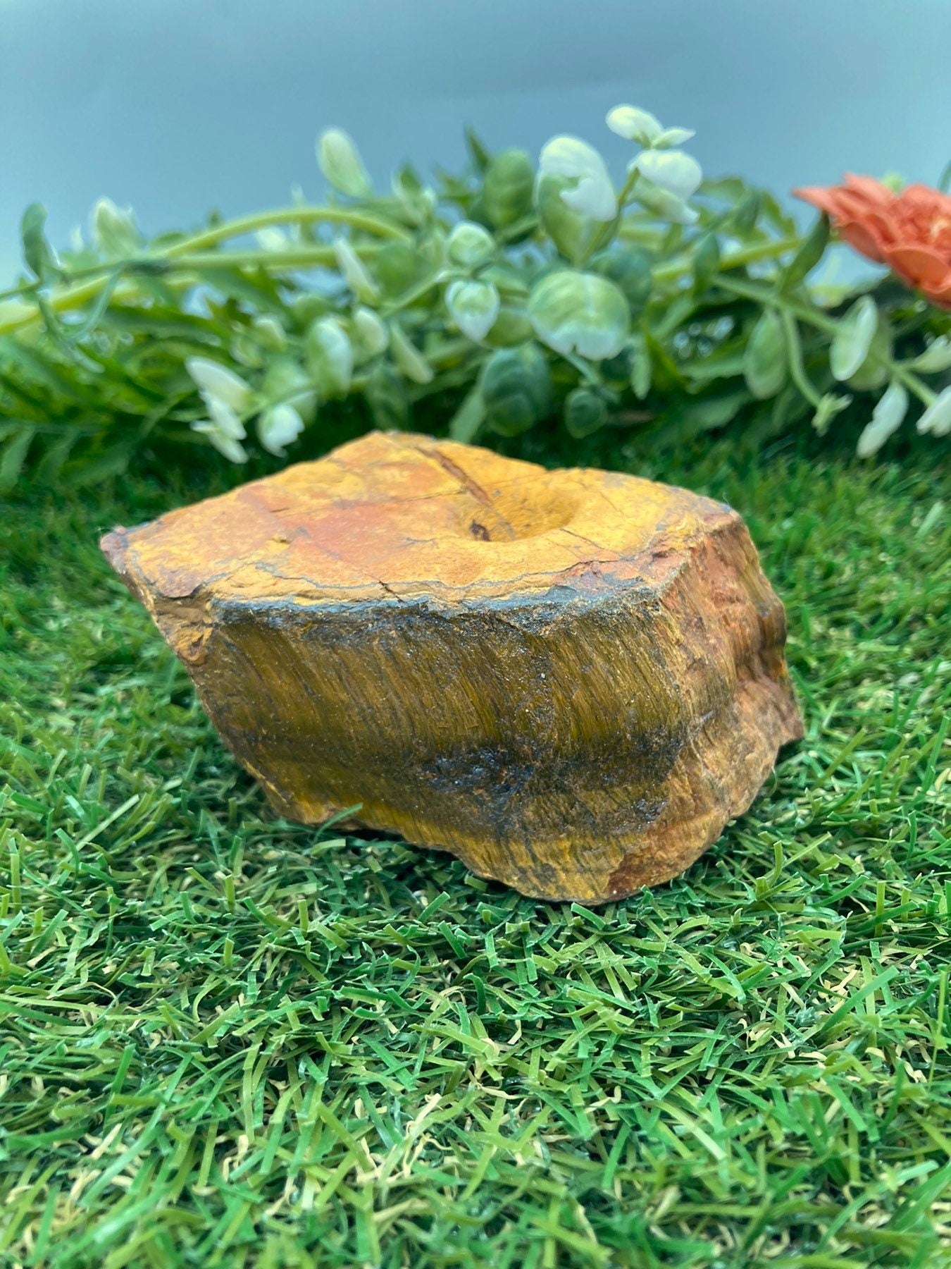 Ακατέργαστο κομμάτι Natural Crystal Tiger's Eye - Τύχη - Αντοχή - Αφθονία