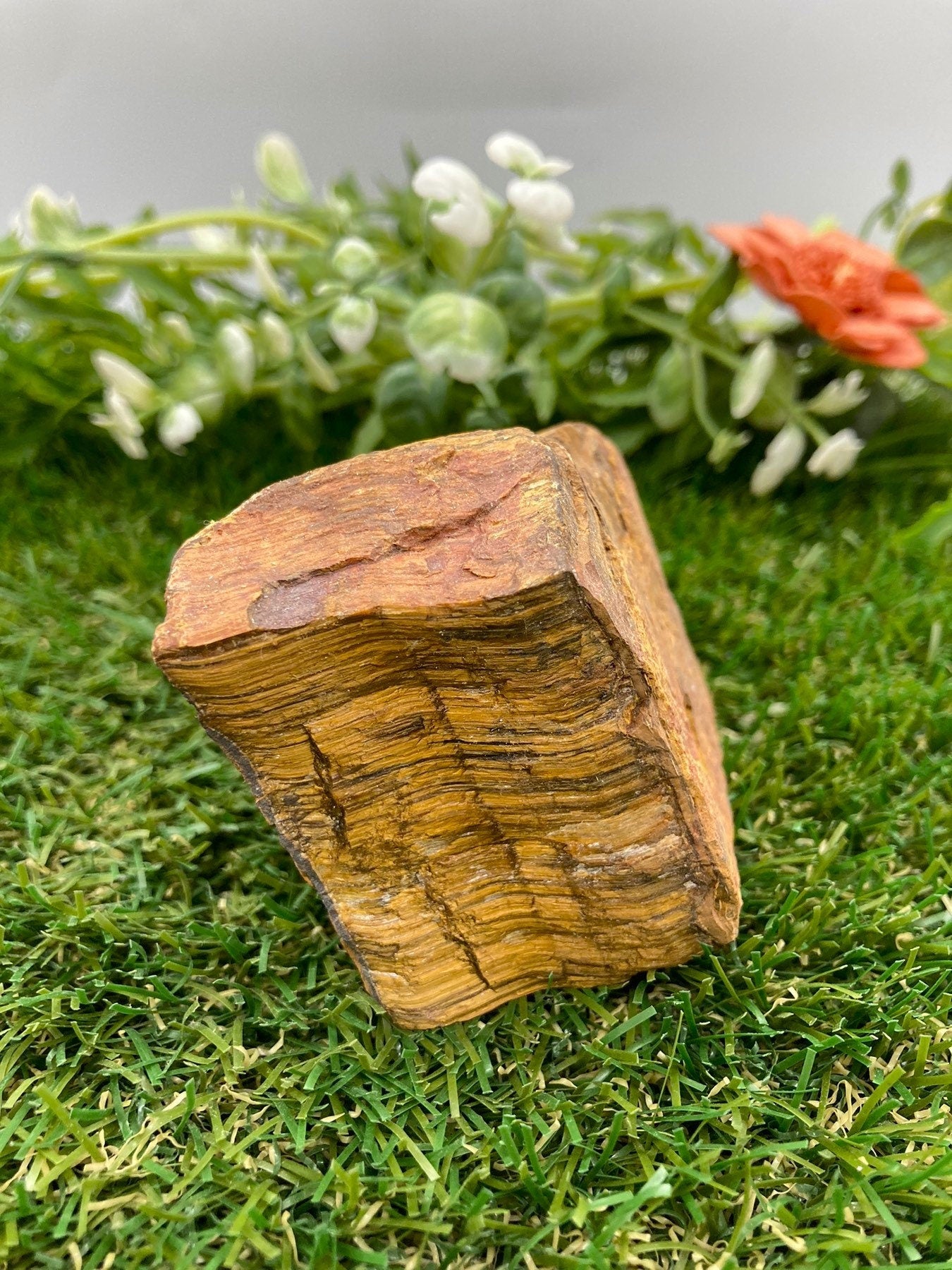 Ακατέργαστο κομμάτι Natural Crystal Tiger's Eye - Τύχη - Αντοχή - Αφθονία