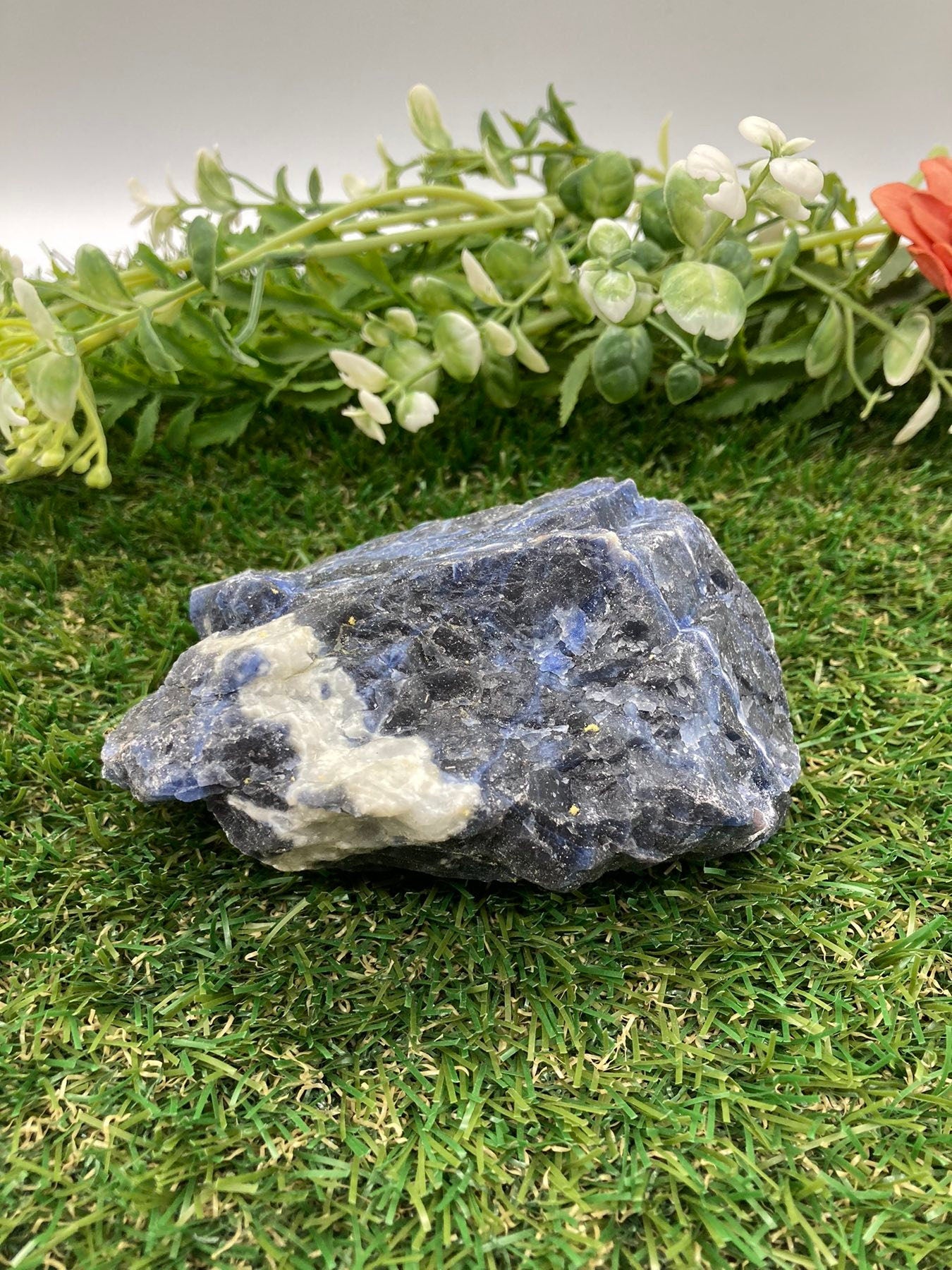 Natural Sodalite Rough Crystal Piece - Communication - Throat Chakra Crystal