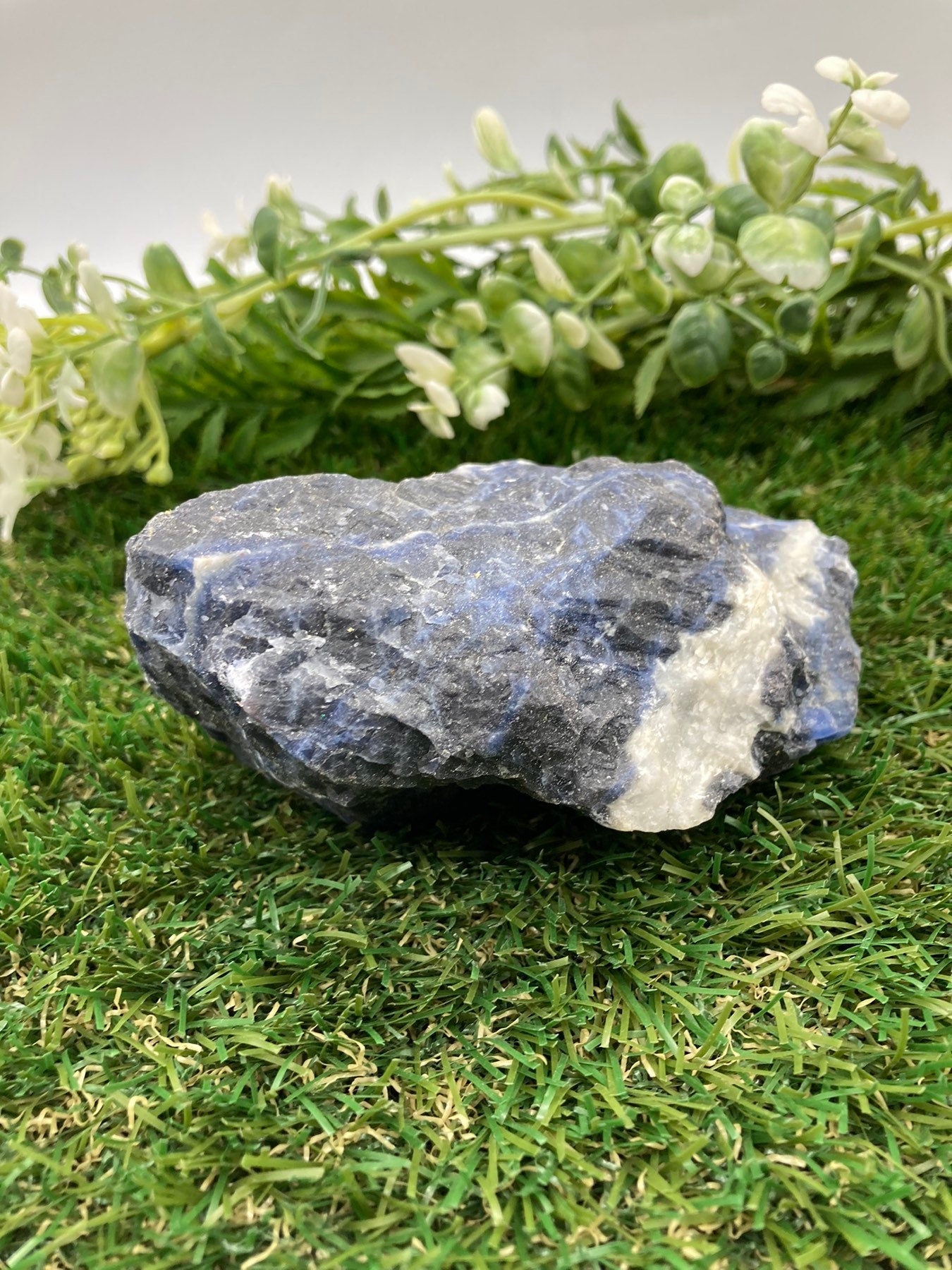 Natural Sodalite Rough Crystal Piece - Communication - Throat Chakra Crystal