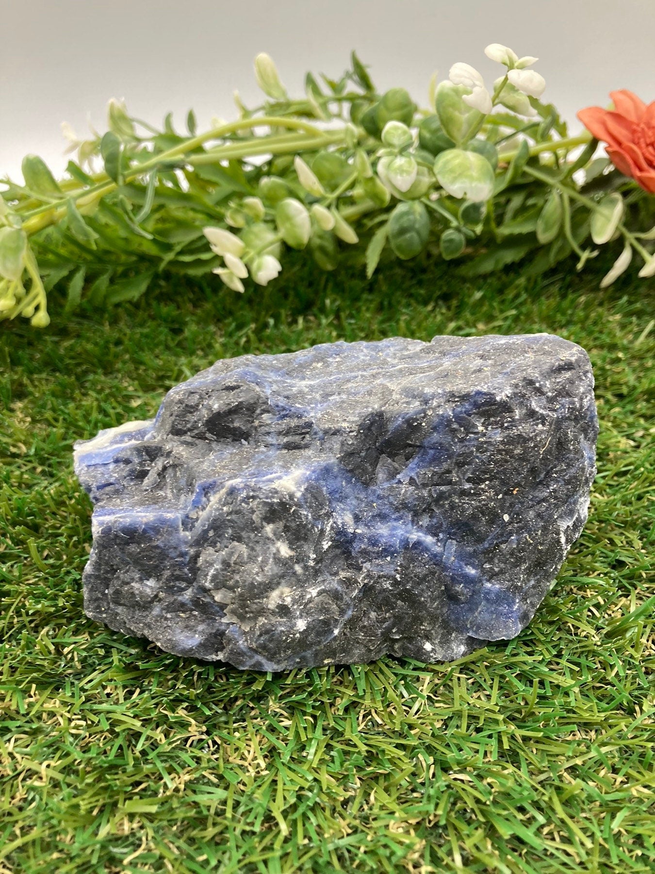 Natural Sodalite Rough Crystal Piece - Communication - Throat Chakra Crystal