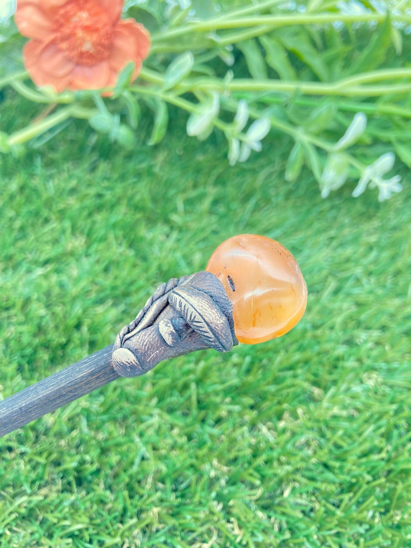 Carnelian Crystal Wand