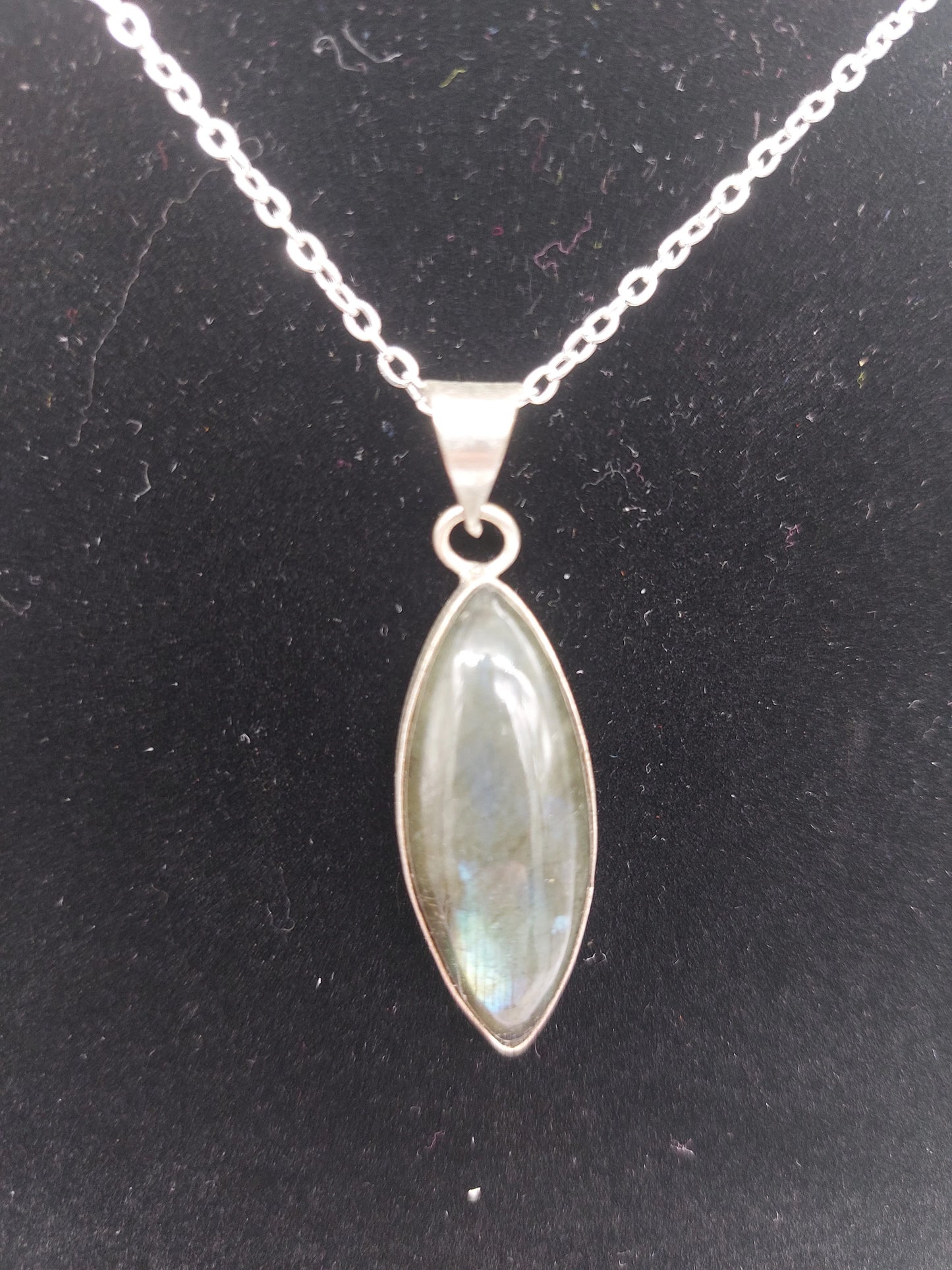 Labradorite Silver Plated Necklace