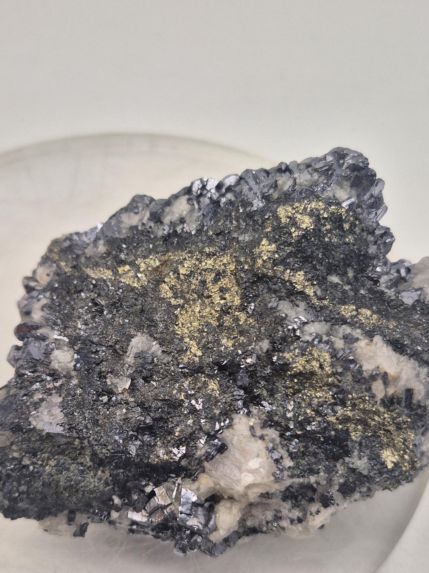 Galena Pyrite Calcite Cluster | Bulgarian Mineral Specimen | Raw Crystal Combination