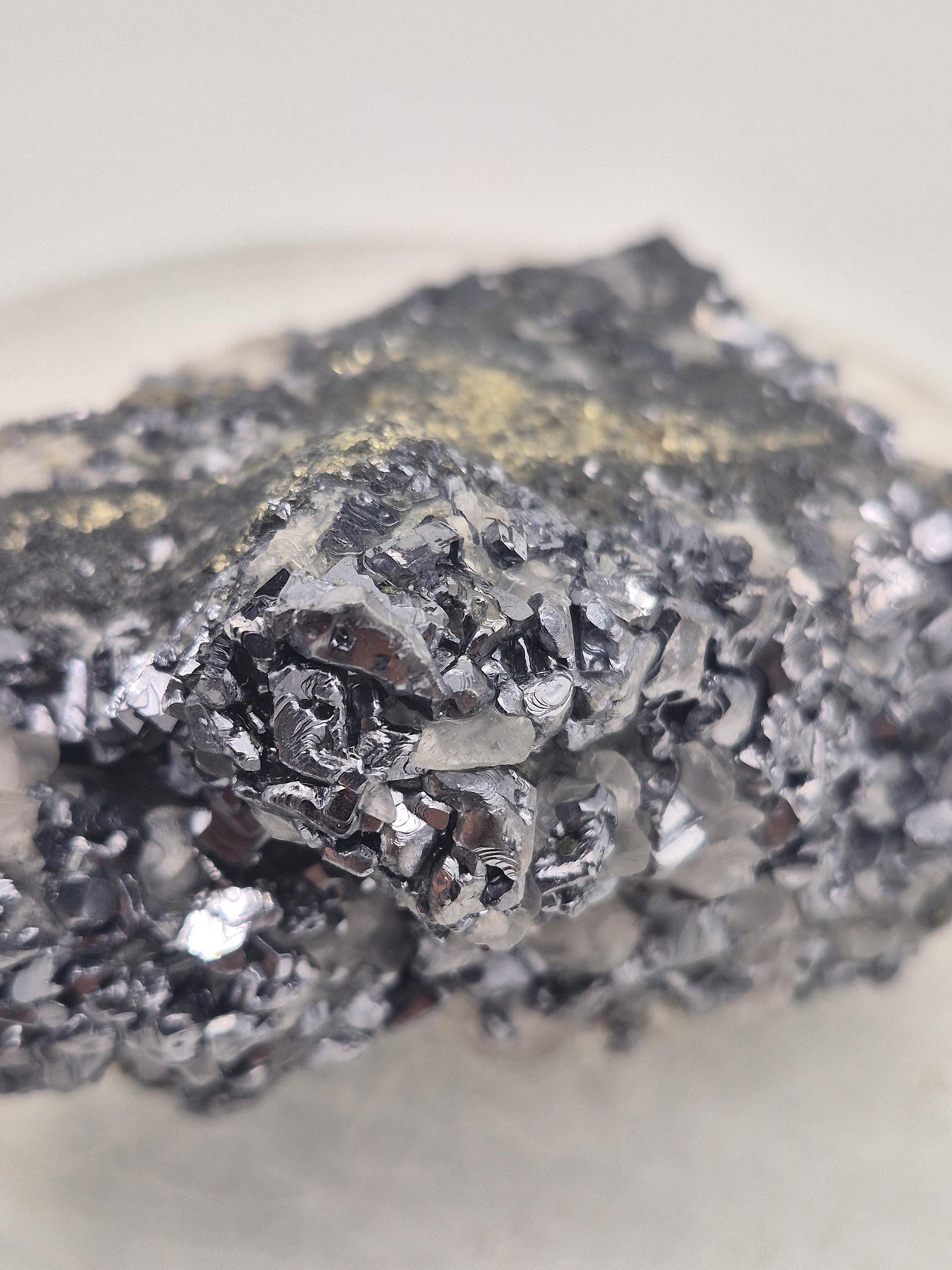 Galena Pyrite Calcite Cluster | Bulgarian Mineral Specimen | Raw Crystal Combination