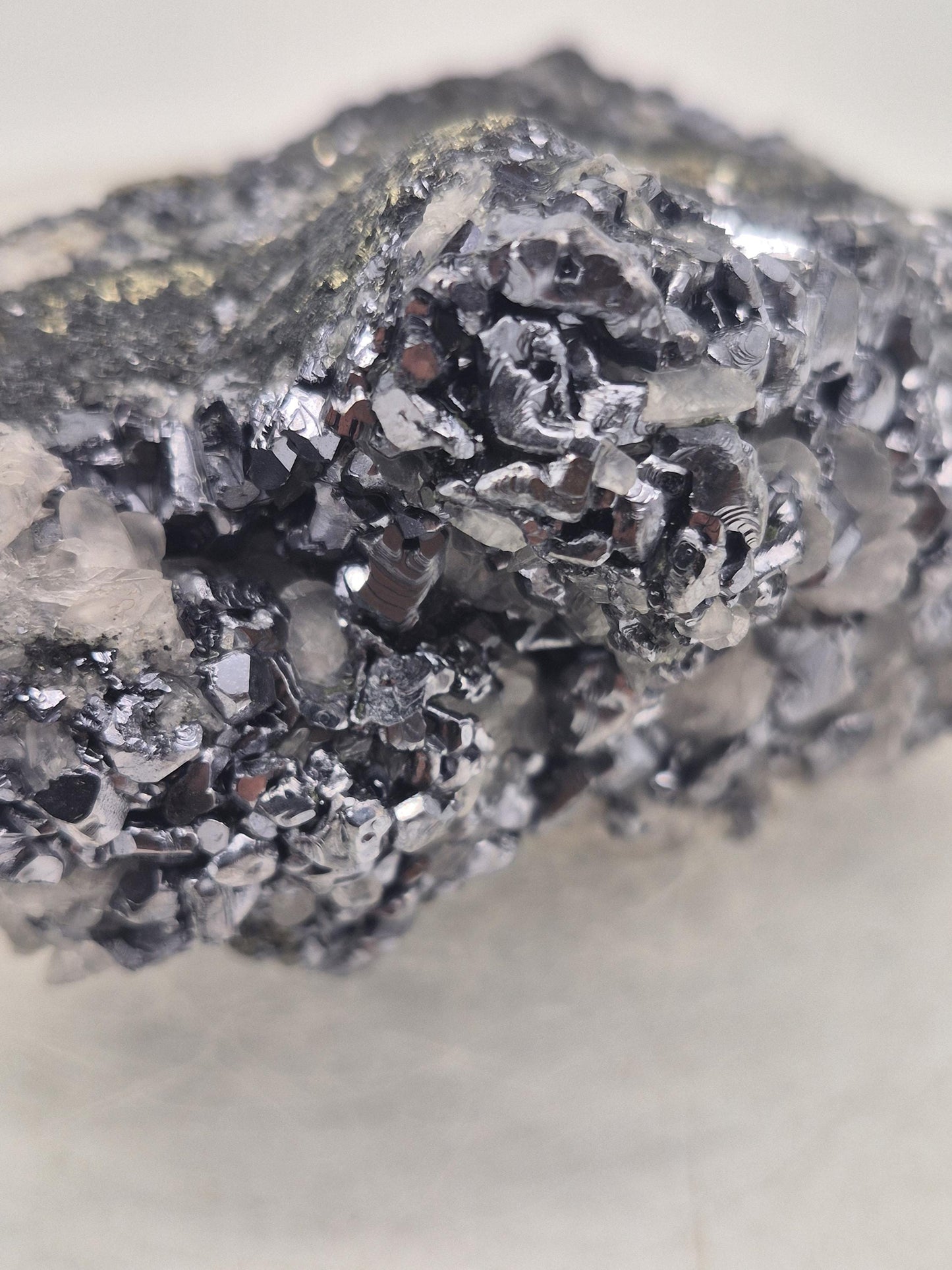 Galena Pyrite Calcite Cluster | Bulgarian Mineral Specimen | Raw Crystal Combination