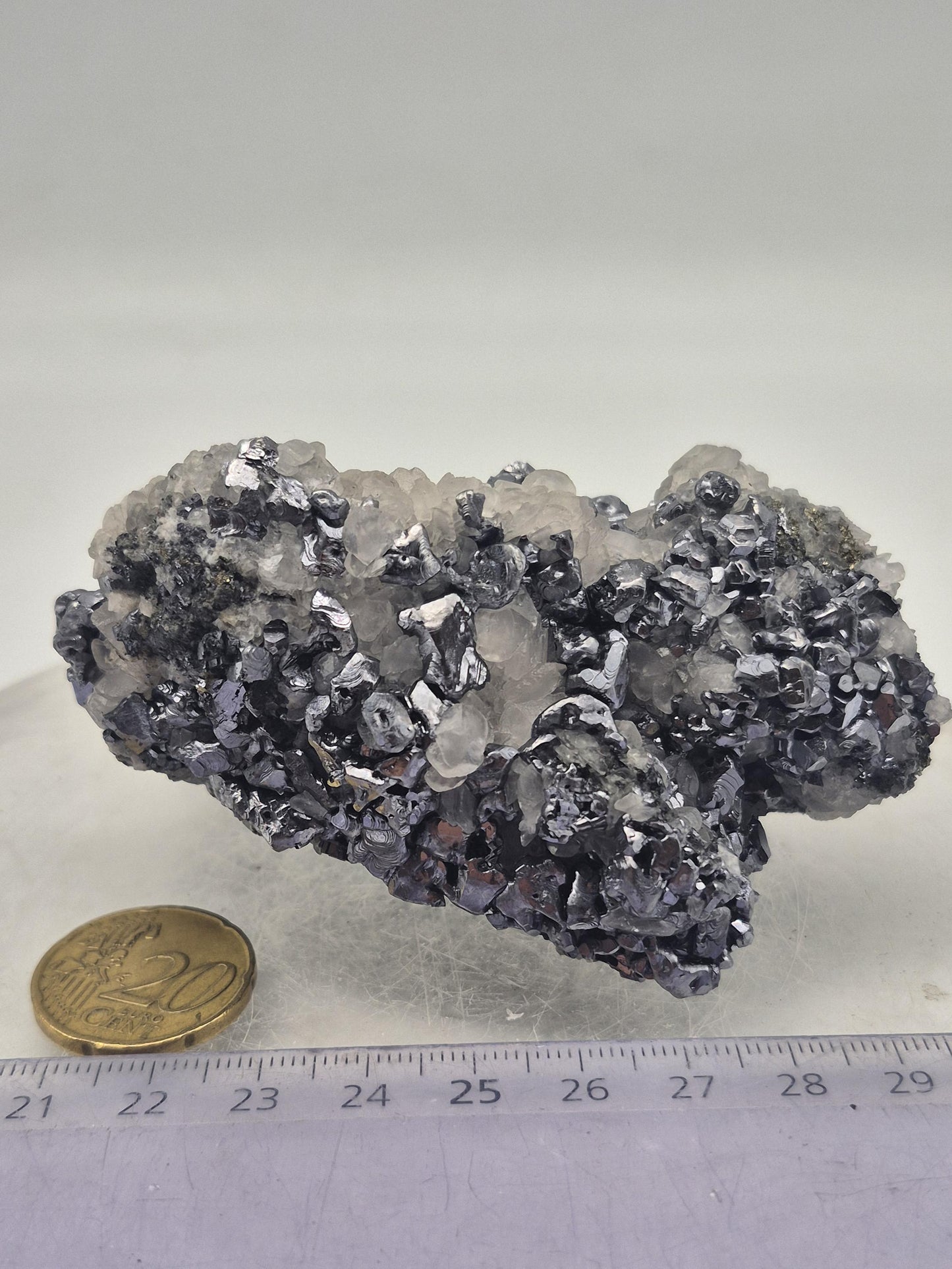 Galena Pyrite Calcite Cluster | Bulgarian Mineral Specimen | Raw Crystal Combination