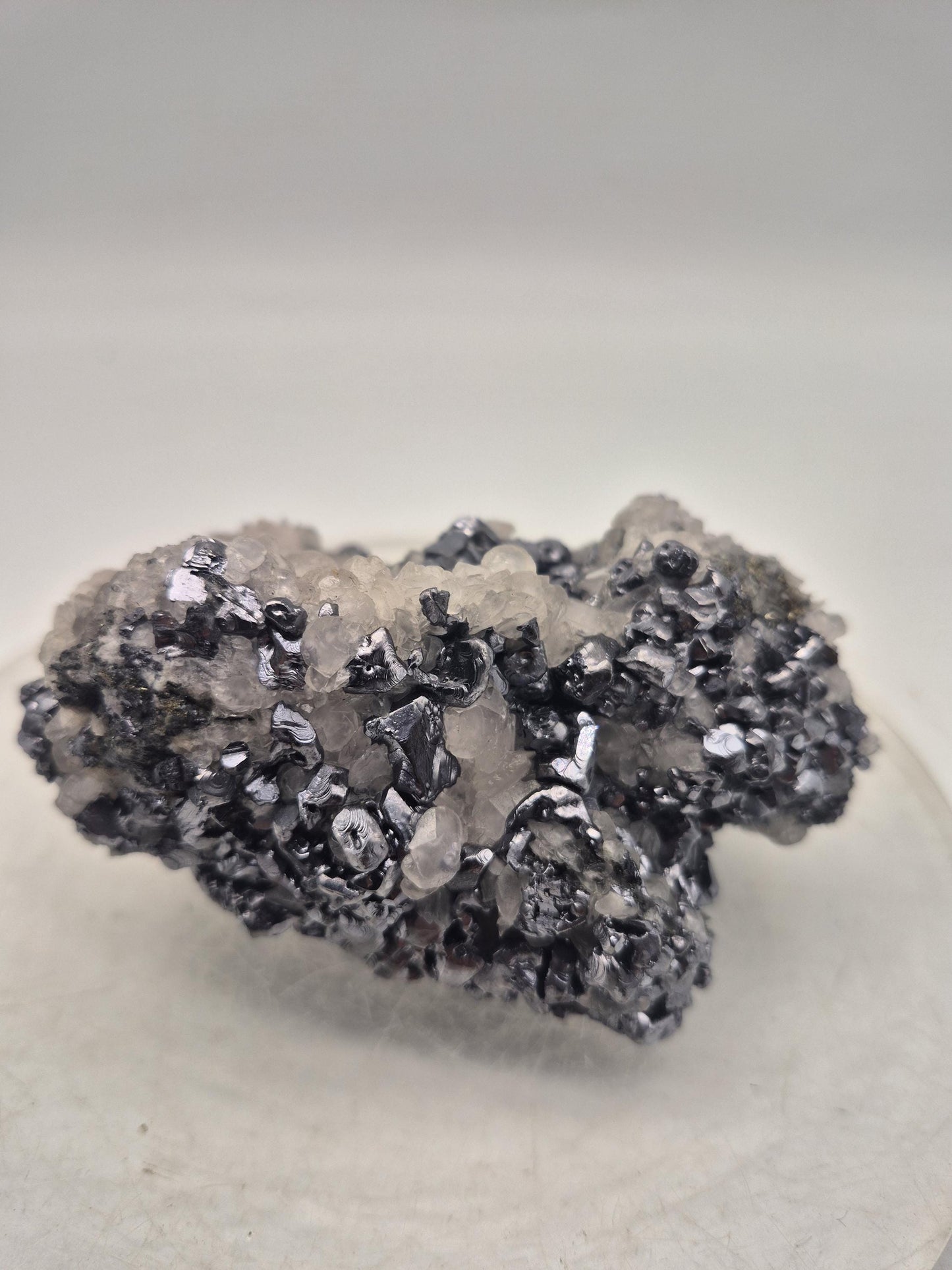 Galena Pyrite Calcite Cluster | Bulgarian Mineral Specimen | Raw Crystal Combination