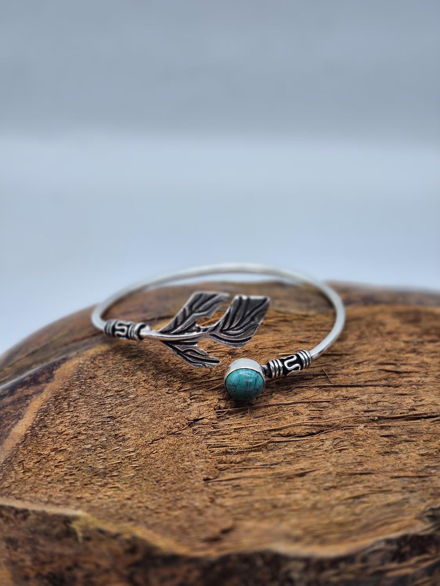 Turquoise Cuff Bracelet, Silver-Plated Crystal Jewelry, Adjustable Women’s Gemstone Cuff