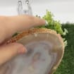 Natural Agate Slice Coaster, Agate Slice For Home Decoration, Bohemian Agate, Finding Coaster