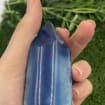 Natural Blue Agate - Agate Point -Agate Tower - Soothing Crystal - Crystal Healing - Chakra