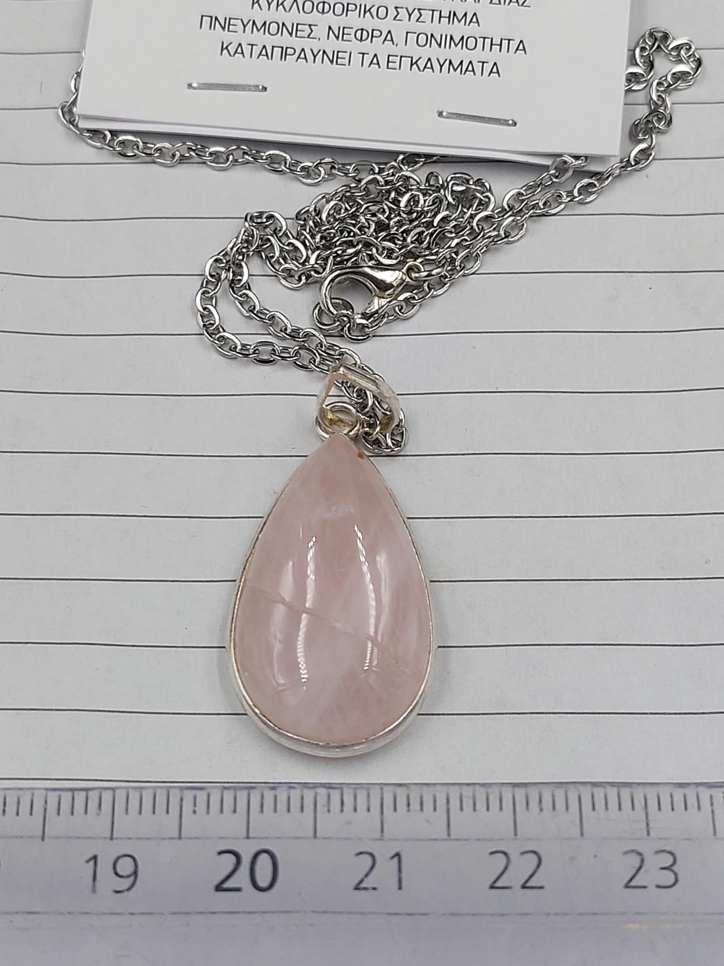 Luxury Pink Quartz Sterling Silver 925 Pendant Cabochon Cut Healing Crystal Accessories Zodiac Mineral Stone